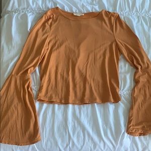 L.A. Hearts Mustard Bell Sleeve Top